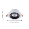 Eglo verlichting RGB Inbouw armatuur LED Zwart, Wit, Afstandsbediening, Kleurwisselaar