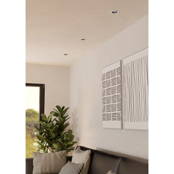 Eglo verlichting RGB Inbouw armatuur LED Zwart, Wit, Afstandsbediening, Kleurwisselaar