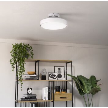 Eglo verlichting mit Plafondventilator met verlichting LED wit mat, Afstandsbediening