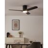Eglo verlichting Bündiger Plafondventilator met verlichting LED Zwart, Afstandsbediening, Kleurwisselaar