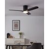 Eglo verlichting Bündiger Plafondventilator met verlichting LED Zwart, Afstandsbediening, Kleurwisselaar