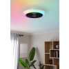 Eglo verlichting mit Plafondventilator met verlichting LED Zwart, Wit, Afstandsbediening, Kleurwisselaar