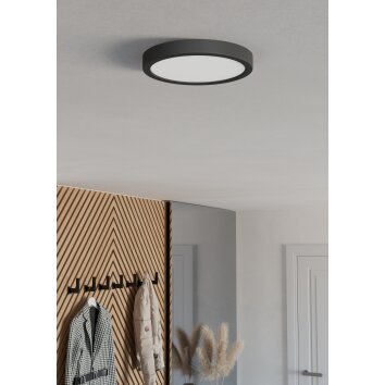 Eglo verlichting 6-Z Plafondlamp LED Zwart, Kleurwisselaar