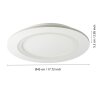 Eglo verlichting PADROGIANO-Z Plafondlamp LED Wit, Kleurwisselaar