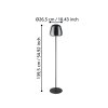 Eglo verlichting ALFERO-Z Staande lamp LED Zwart, Kleurwisselaar