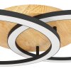 Eglo verlichting LOMALTAS-Z Plafondlamp LED Bruin, Zwart