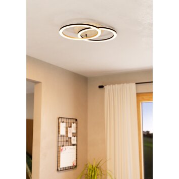 Eglo verlichting LOMALTAS-Z Plafondlamp LED Bruin, Zwart