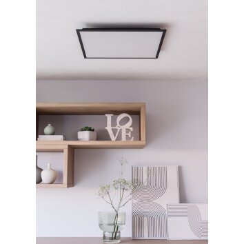 Eglo verlichting MORADILLO-Z Plafondlamp LED Zwart, Kleurwisselaar