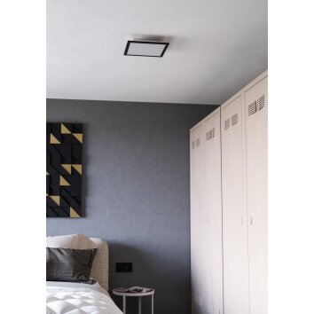 Eglo verlichting MORADILLO-Z Plafondlamp LED Zwart, Kleurwisselaar