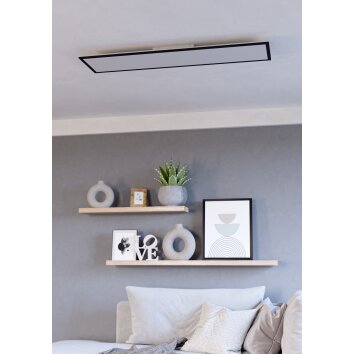 Eglo verlichting MORADILLO-Z Plafondlamp LED Zwart, Kleurwisselaar
