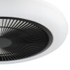 Eglo verlichting mit Plafondventilator met verlichting LED Zwart, Wit, Afstandsbediening