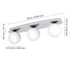 Eglo verlichting CASTROVIDO Plafondlamp, Wand- en plafondlamp LED Chroom