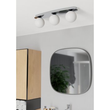 Eglo verlichting CASTROVIDO Plafondlamp, Wand- en plafondlamp LED Chroom