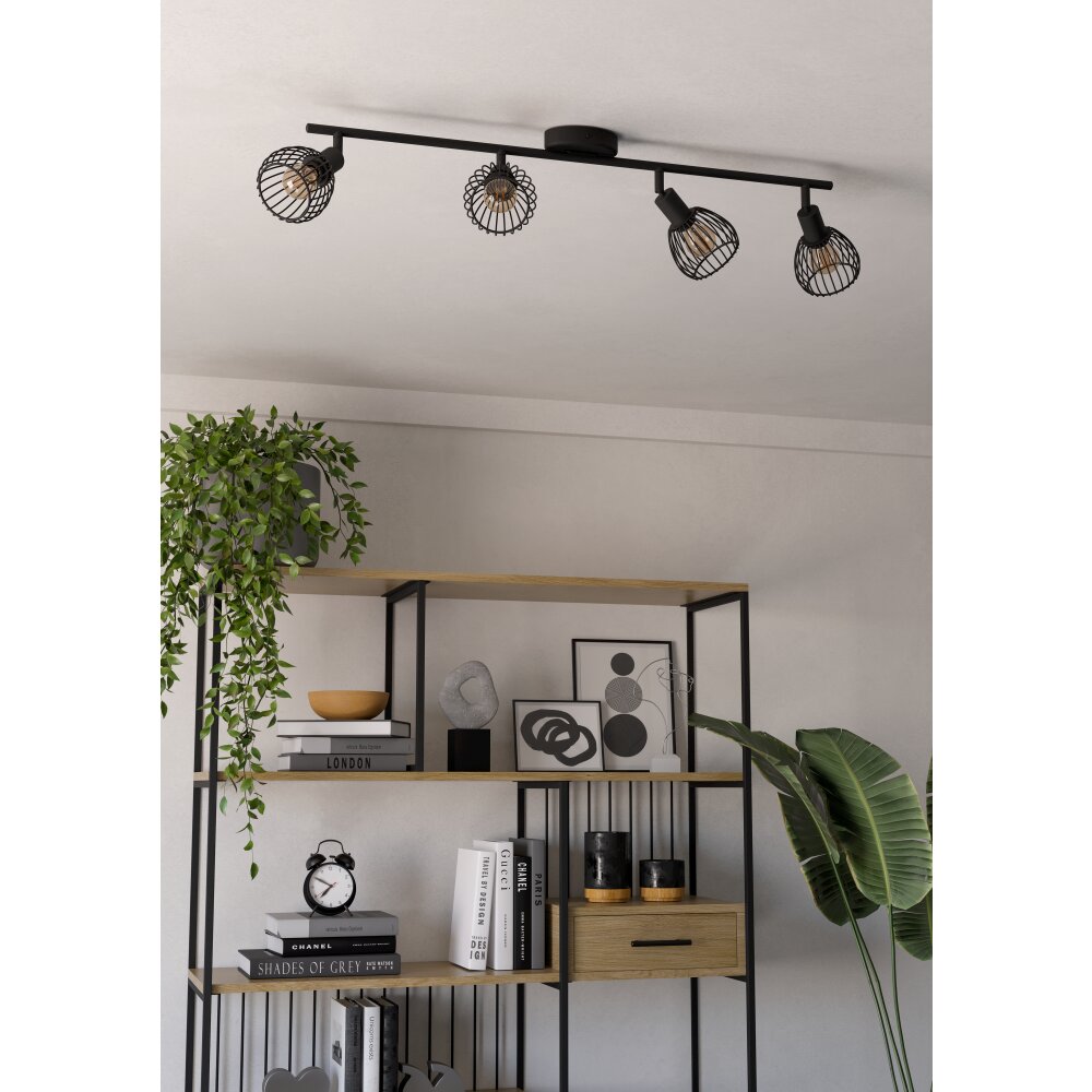 Eglo verlichting SONNINO Plafondlamp, Plafondspot Zwart main product photo