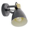 Eglo verlichting COSWARTH Plafondlamp, Plafondspot, Wandlamp Antraciet, Bruin, Opaal wit
