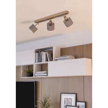 Eglo verlichting BELLIZZI Plafondlamp, Plafondspot Nikkel mat