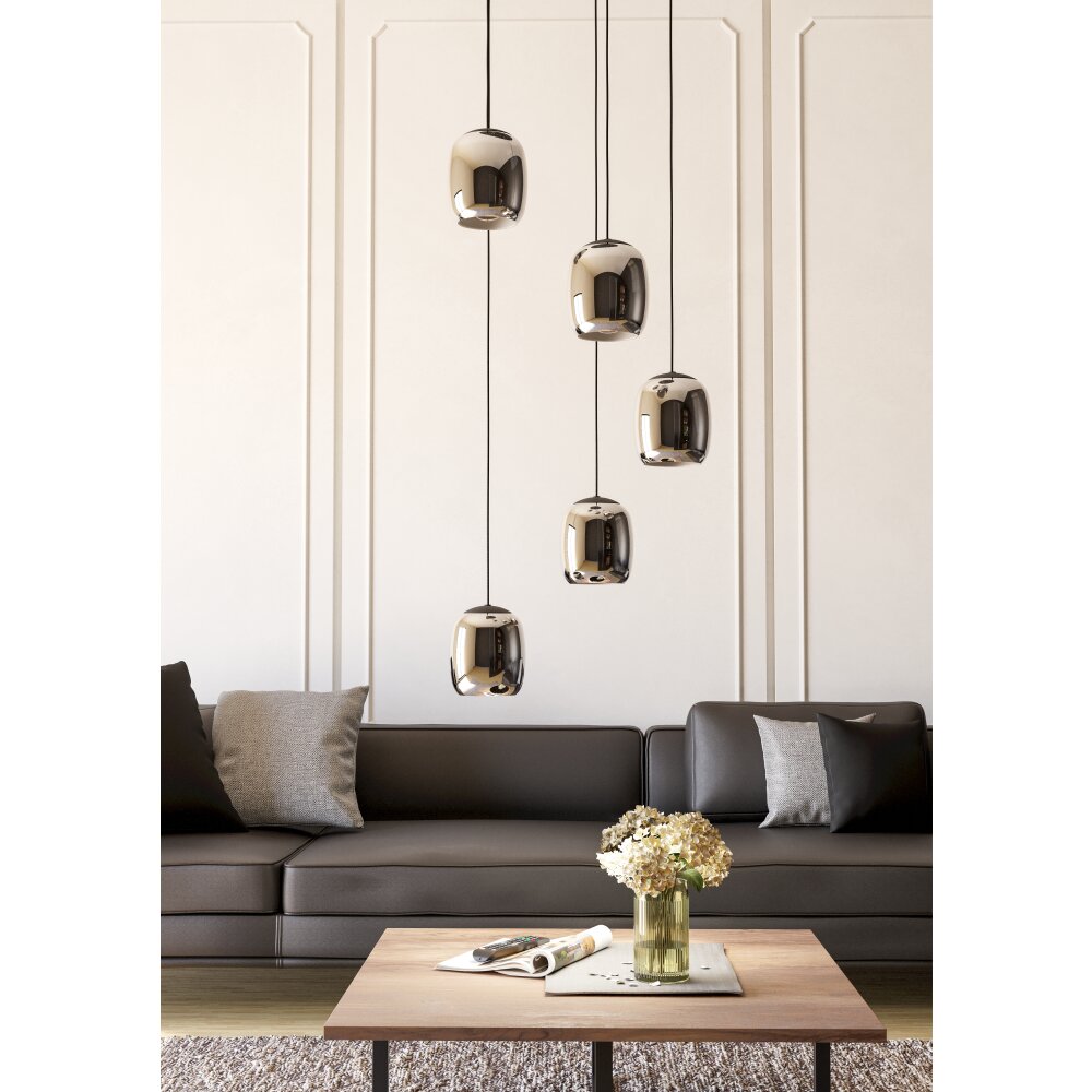 Eglo verlichting CIAMPINO Hanglamp Zwart main product photo