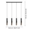 Eglo verlichting BARBOTTO Hanglamp LED Bruin, Zwart