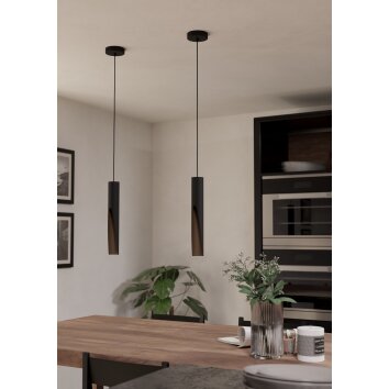 Eglo verlichting BARBOTTO Hanglamp LED Bruin, Zwart