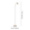 Eglo verlichting CARLO Staande lamp Zandkleurig