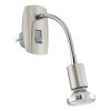 Eglo verlichting EGLO Stopcontact licht LED Chroom, Nikkel mat
