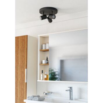 Eglo verlichting EGLO Plafondlamp, Plafondspot Zwart Eglo verlichting EGLO Plafondlamp, Plafondspot Zwart