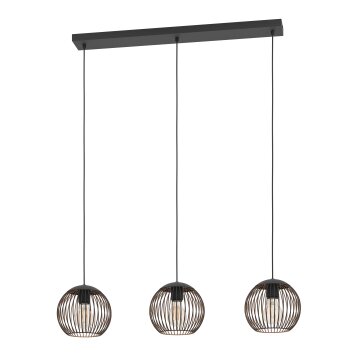 Eglo verlichting ALMANZORA Hanglamp Koperkleurig, Zwart
