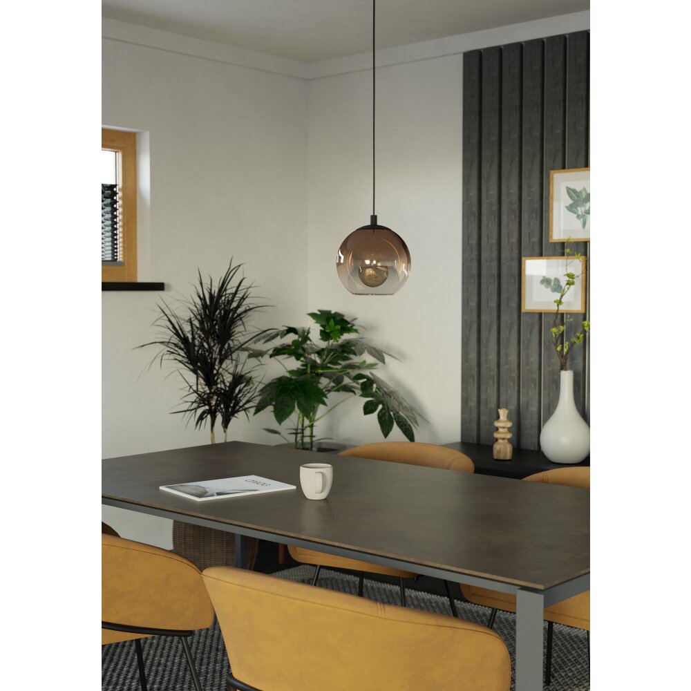 Eglo verlichting EGLO Hanglamp Zwart main product photo
