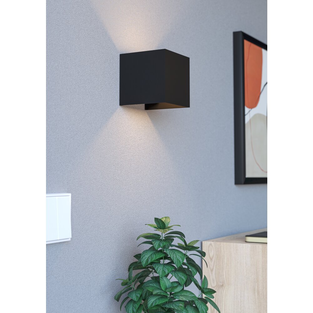 Eglo verlichting RINCINE Wandlamp LED Zwart, Bewegingsmelder, Afstandsbediening main product photo