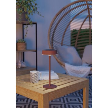 Eglo verlichting SIMERI Tafellamp LED Oranje, Afstandsbediening