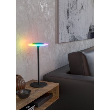 Eglo verlichting TREPELLA Tafellamp LED Zwart, Afstandsbediening, Kleurwisselaar