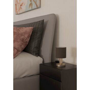 Eglo verlichting MONTETTO Tafellamp Nikkel mat Eglo verlichting MONTETTO Tafellamp Nikkel mat