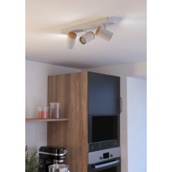 Eglo verlichting CONSUMA Plafondlamp, Plafondspot Bruin, Wit