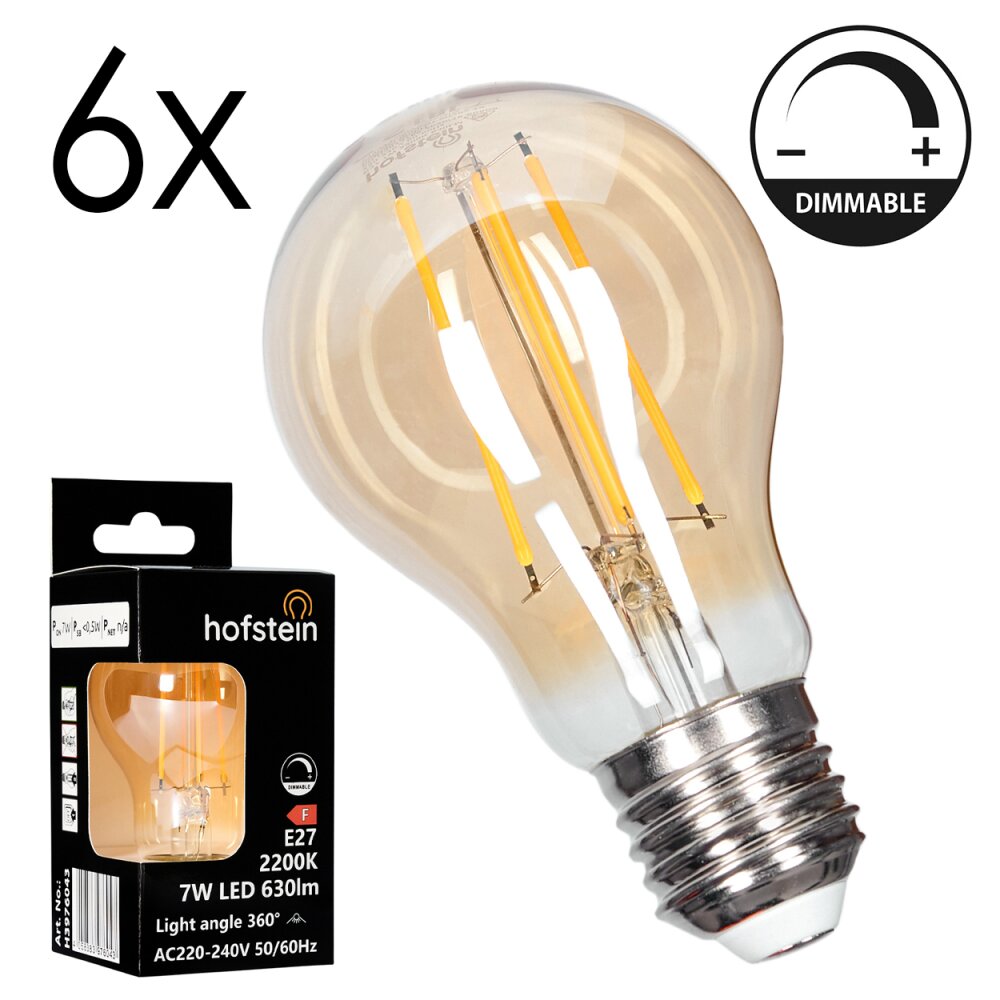 E27 LED 7 Watt warm wit dimbaar 730 Lumen main product photo
