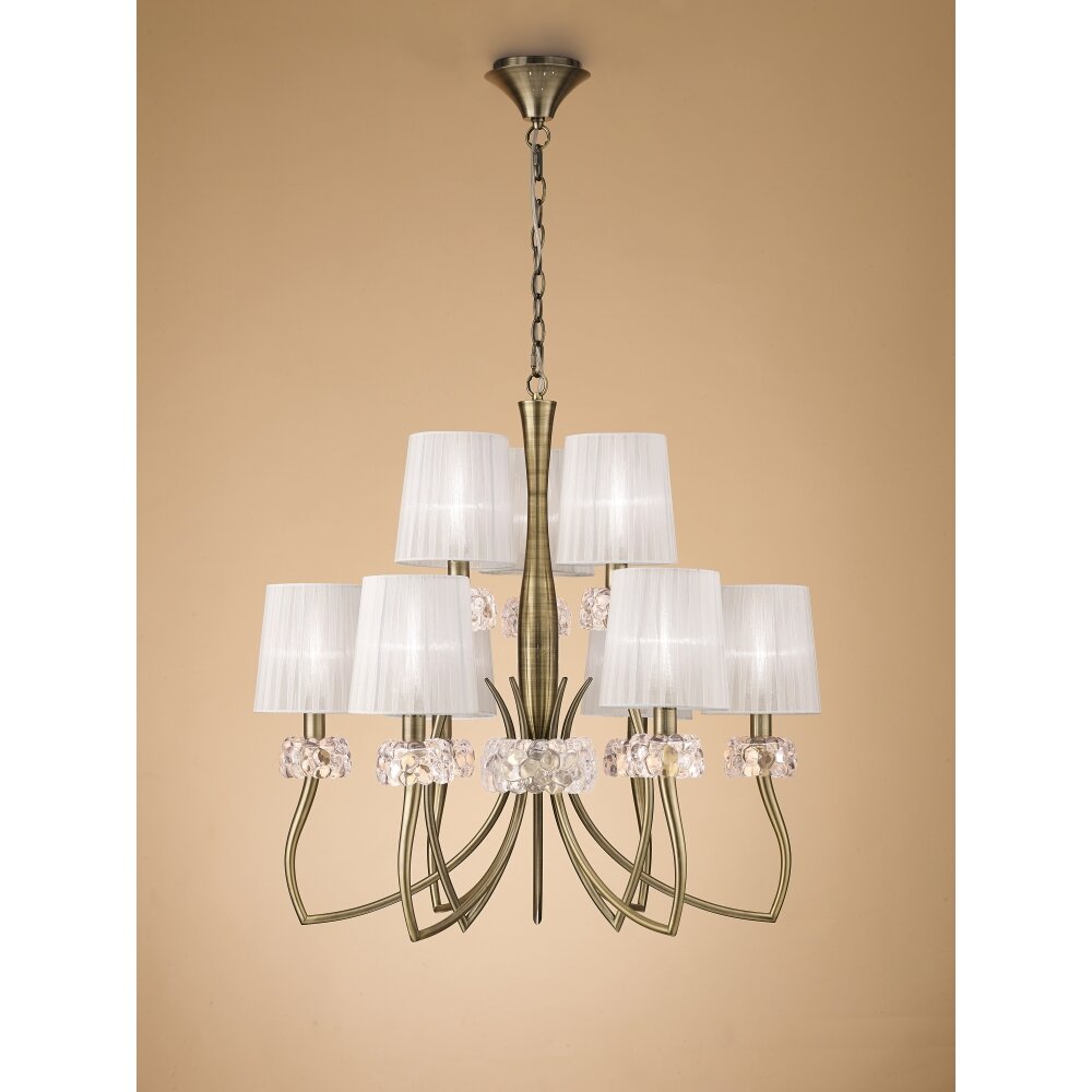Mantra LOEWE Hanglamp Bruin, 9-lichts main product photo