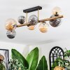 Chehalis Plafondlamp, Kogellampje Goud, Zwart, 8-lichts