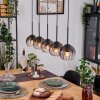 Koyoto Hanglamp, Kogellampje, Hanglamp Natuurlijke kleuren, Zwart, 5-lichts