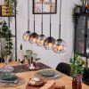 Koyoto Hanglamp, Kogellampje, Hanglamp Natuurlijke kleuren, Zwart, 5-lichts