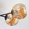 Ripoll Plafondlamp, Kogellampje Amber, 6-lichts