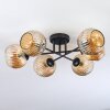 Ripoll Plafondlamp, Kogellampje Amber, 6-lichts