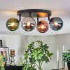 Chehalis Plafondlamp, Kogellampje Blauw, Chroom, Groen, Koperkleurig, Rookkleurig, 4-lichts