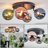 Chehalis Plafondlamp, Kogellampje Blauw, Chroom, Groen, Koperkleurig, Rookkleurig, 4-lichts