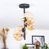 Chehalis Plafondlamp, Kogellampje 33 cm Amber, 4-lichts