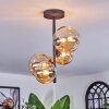 Chehalis Plafondlamp, Kogellampje 33 cm Amber, 4-lichts