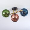 Gastor Plafondlamp, Kogellampje Goud, Zwart, 3-lichts