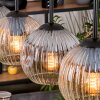 Ripoll Hanglamp, Kogellampje, Hanglamp Natuurlijke kleuren, Zwart, 5-lichts
