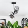 Chehalis Plafondlamp, Kogellampje 33 cm Duidelijk, Rookkleurig, 4-lichts