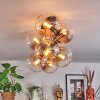 Gastor Plafondlamp, Kogellampje Goud, Zwart, 8-lichts