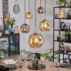 Ripoll Hanglamp, Kogellampje, Hanglamp Goud, Zwart, 5-lichts