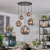 Ripoll Hanglamp, Kogellampje, Hanglamp Goud, Zwart, 5-lichts